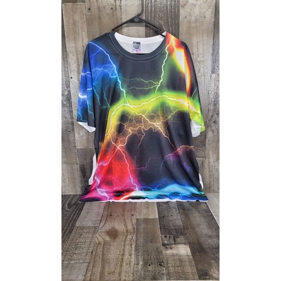 Rage On Multi Color Mens Short Sleeve,  Size 2X - Picture 2 of 4